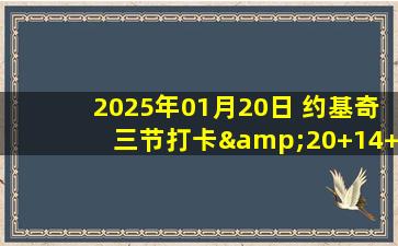 2025年01月20日 约基奇三节打卡&20+14+10 威少12+5+6 掘金送魔术3连败